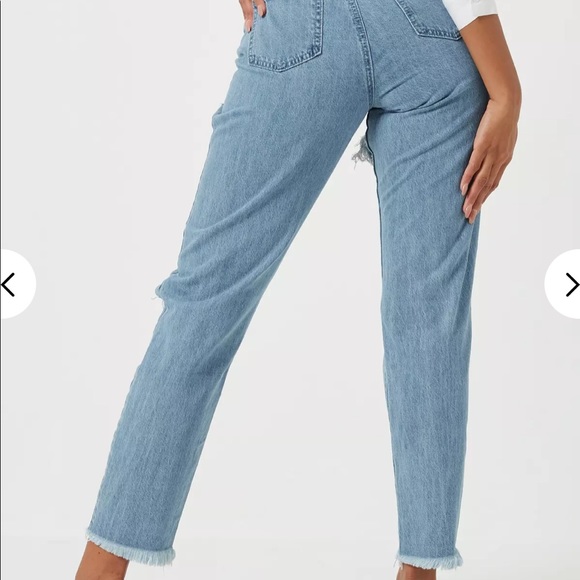 Missguided Riot Ripped Mom Jeans - Picture 3 of 12